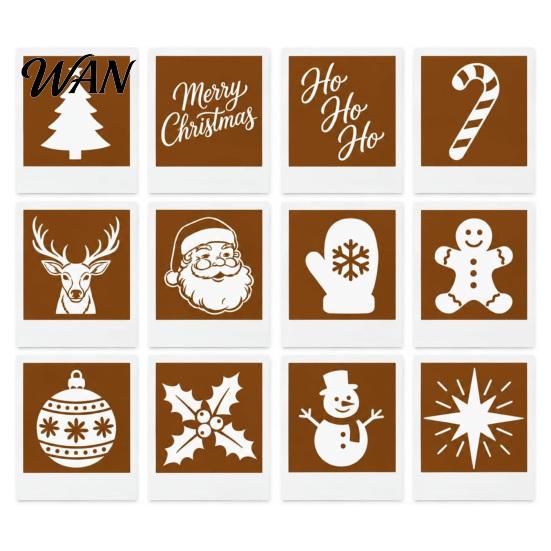 Coffee Stencil Shaker 3D Printed Christmas Latte Art Camera, Printer with Interchangeable Pattern Templates, Cocoa Powder Maker for Cappuccino