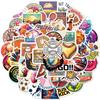 50 Stickers Mixed Ball Car Mobile Phone Laptop Decoration Stickers New Products Repeatedly Paste Waterproof Stickers