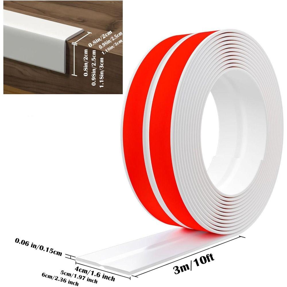 Peel and Stick Corner Moulding Trim Flexible Caulk Strip Floor Transition Strip  Countertop
