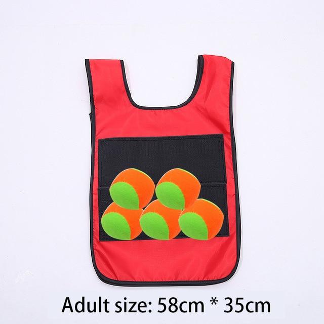 Детский спортивный игровой реквизит, жилет, липкий трикотаж, игровой жилет с липким мячом, игрушки для детей, спортивная забавная игрушка