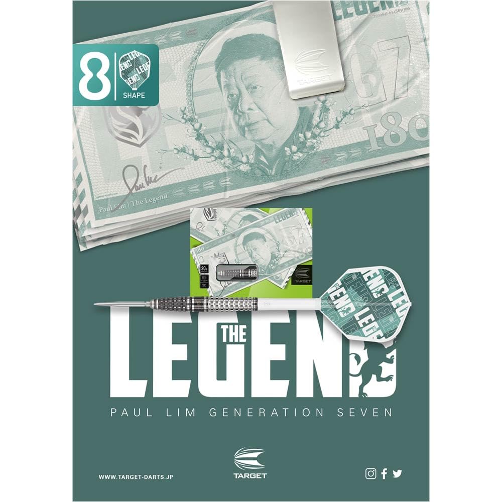 Target Target THE LEGEND G7 The Legend Generation 7 SWISS POINT STEEL Paul Lim Player Model Dart Barrel Dart Set <210281>