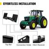 Universal Skid Steer Mount Plate 1/4" Thick Skid Steer Plate Attachment 3000LBS Weight Capacity Quick Attach Mount Plate Steel Adapter Loader Easy to