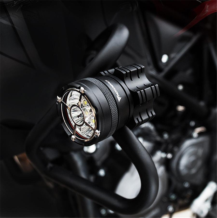 Для фары мотоцикла 9 светодиодов (Пара) + Жгут проводов Переключатель-Mdl5001