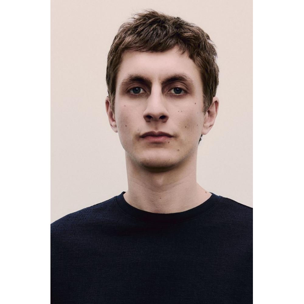 H M Regular FiT TexTured T sHirT Navy Blue