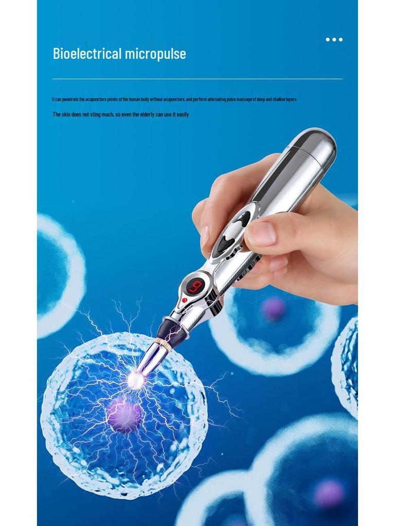 Многофункциональная электронная ручка для акупунктурного массажа меридианов