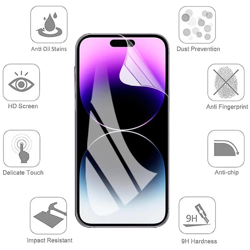 Гидрогелевая пленка для iPhone 14 15 Pro Max 12 13, мини-защитная пленка для экрана iPhone 11 12 13 14 Pro XS Max XR 7 8 6 14 15 Plus SE пленка
