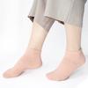 5 Pairs of Female Spring and Summer Thin Pure Color Massage Bottom Sweat Absorbing Sports Boat Socks