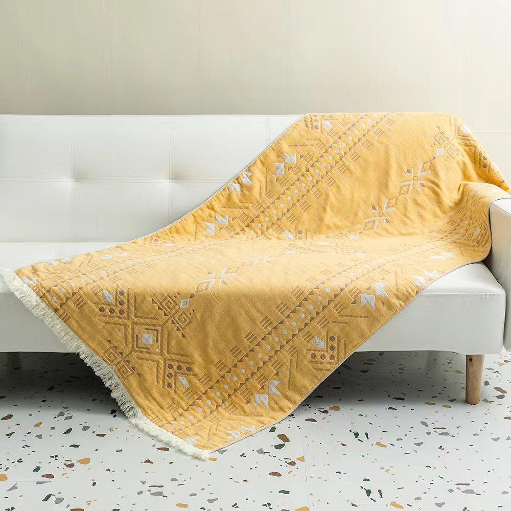 Multi-Layer Gauze Cotton Bath Towel Soft And Comfortable Beach Towel Ethnic Style Sun God Skin-Friendly Water Absorption