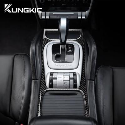 Для Porsche Cayenne 2003-2010 Наклейка на панель переключения передач из углеродного волокна Наклейка на внутреннюю отделку Аксессуары