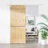 VidaXL Sliding Door and Hardware Kit 85x210 Cm Solid Pine, Interior Door, Interior Barn Door 3203256