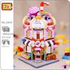 LOZ 1644 City Street Lollipop Candy Sweet Sugar Shop Store Architecture DIY Mini Blocks Bricks Building Toy for Children