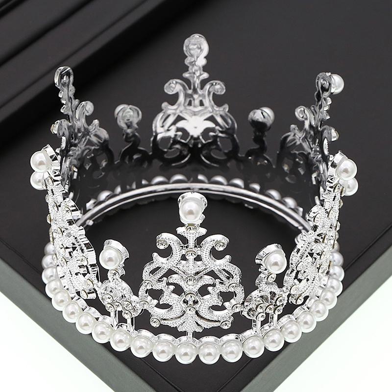Cake Decoration Crown Upright Ornament Adult Retro Birthday Baking Insert Plastic Head Decoration Children Little Crown For Cake