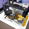 1PC Custom Name Firefighter's Courageous Climb Theme Floor Mat Ideal for Living Room, Game Rooms, Office, Bedroom Floor Mat Playful Design