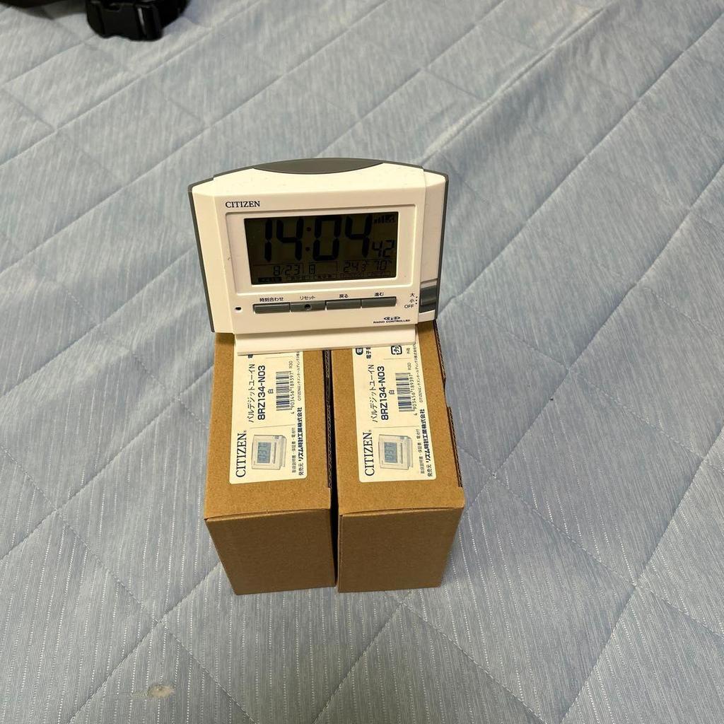 Used CITIZEN Radio-controlled AlaRM Clock Paldejit Yui N 8RZ134-NO3 White