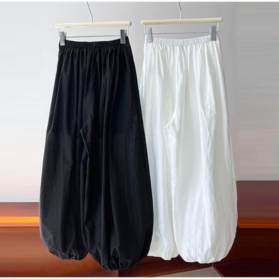 Летний Новый Стиль Белые Свободные Блумеры Женский Дизайнерский Сенс Широкие Брюки Брюки Ямамото Свободные Брюки