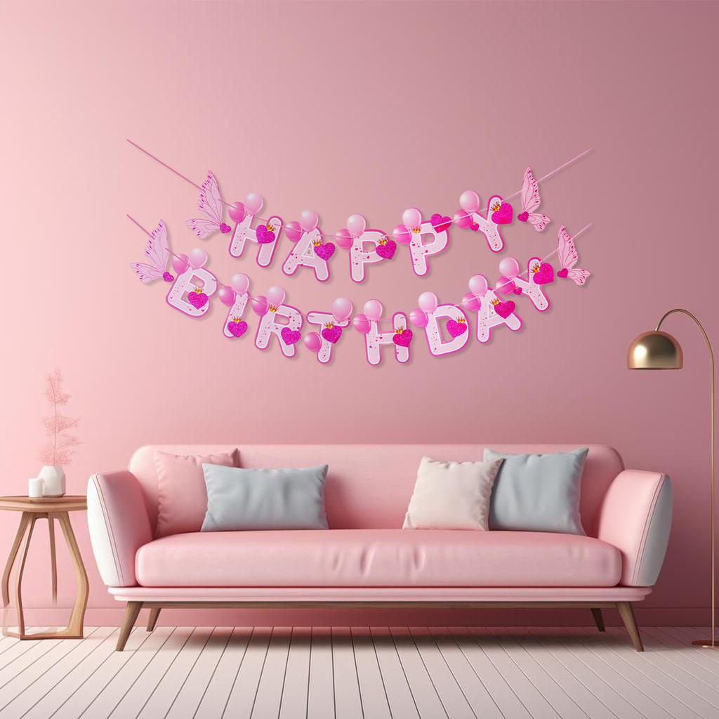 Баннер с днем рождения Украшения с днем рождения Знак с днем рождения Баннер на день рождения для вечеринки по случаю дня рождения