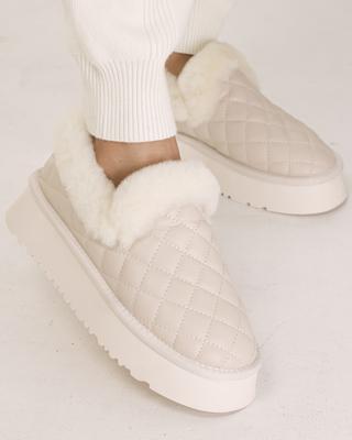 Угги женские Lonza 17795 37 молочный кожа