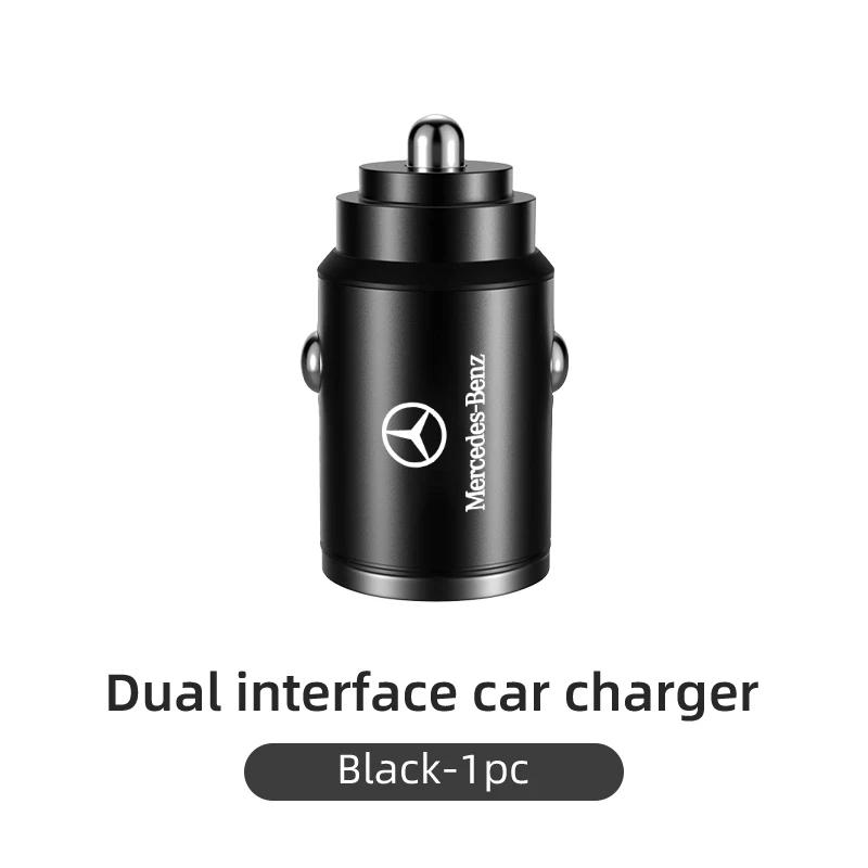 Автомобильное зарядное устройство GLC GLB 30 Вт, USB-порты, быстрая зарядка, адаптер для Mercedes Benz AMG A C E Class W201 W210 W108 W204 W2