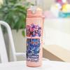 Kpop Охотники на демонов Спортивная бутылка для воды большой вместимости Детская чашка-соломинка Студенческая Взрослая чашка для питья Детские подарки на день рождения