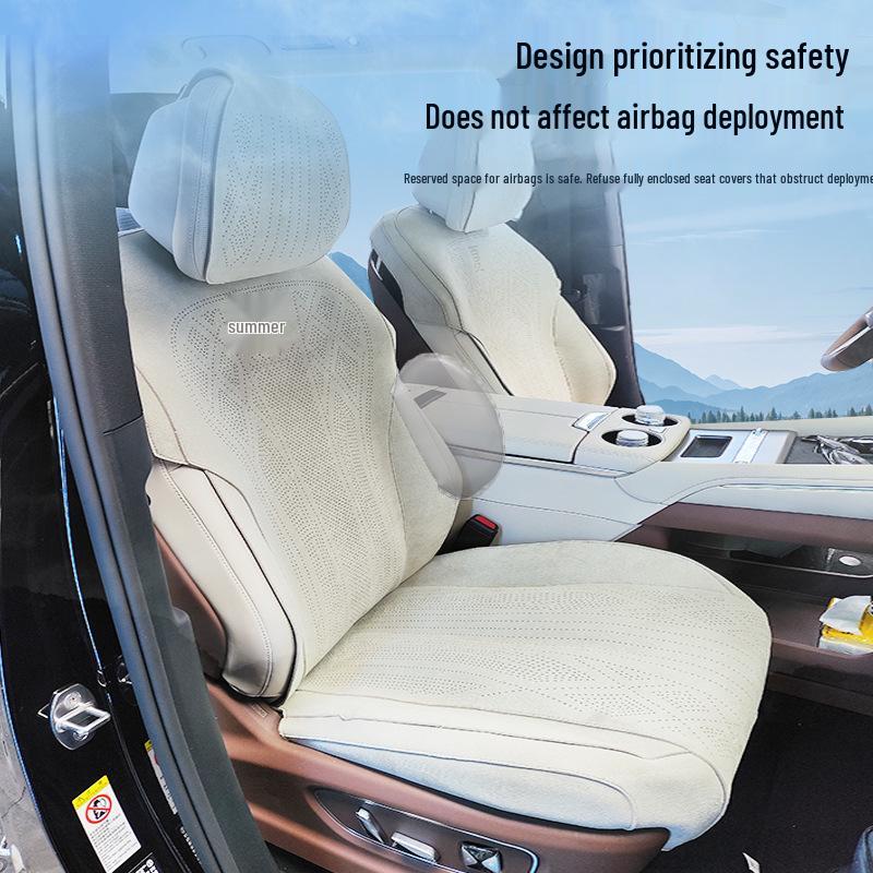BYD Xia Zuo Cushion Seat Cover: Breathable, Ventilated Suede Mat for All-Season Use in Business Vehicles
