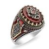 "Retro Two-Tone Red Men's Ring - 2021 European & American Style"