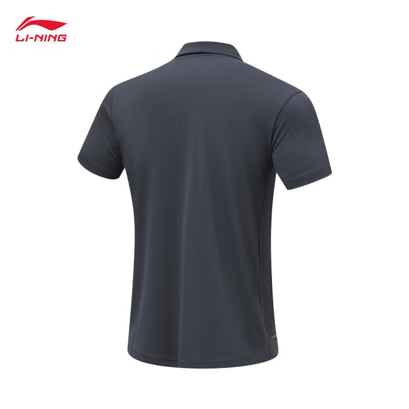 Li-Ning Мужская вязаная футболка-поло с коротким рукавом APLU255