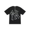 New MLB New York Yankees Basic Collection SS25 T Shirt Unisex Black 3ATSB6053-50BKS