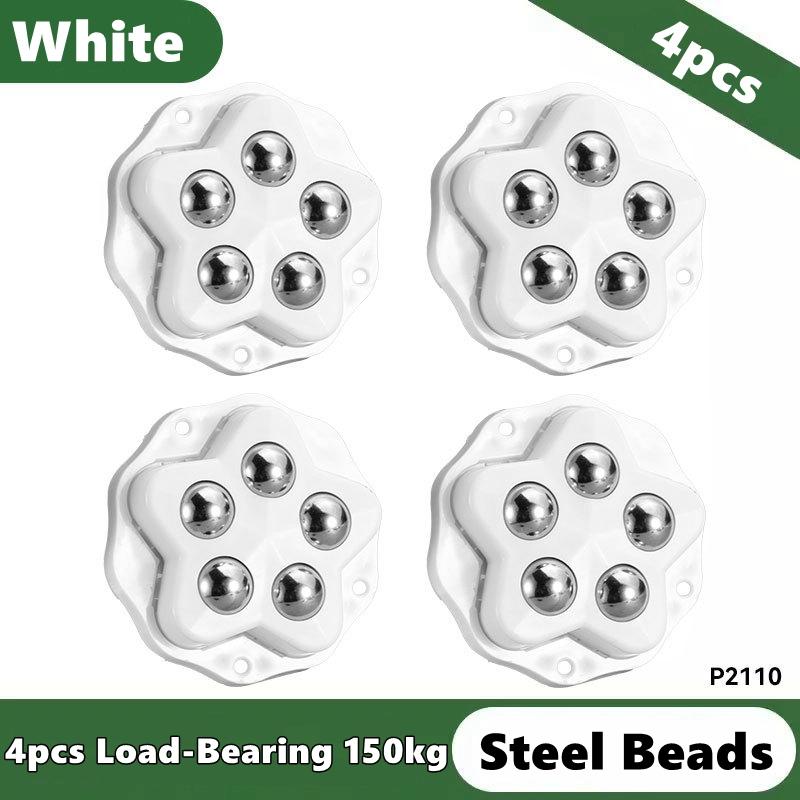 4 шт. Самоклеящиеся Мини Поворотные Колеса Самоклеящиеся Колесики Без Шума Вращающиеся на 360° Колесики для Малой Бытовой Техники, Мусорного Ведра и Мебели