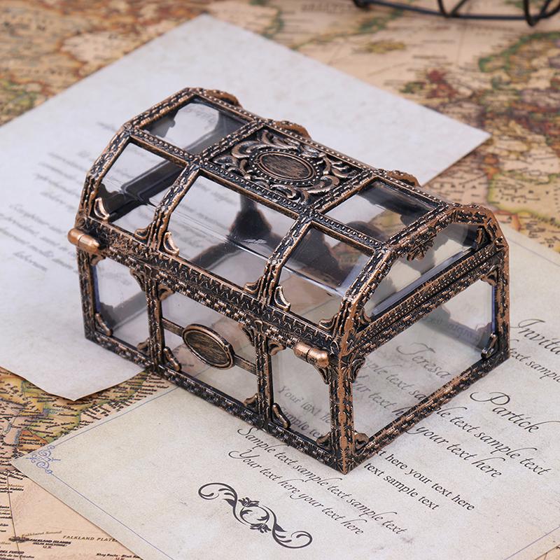 Творческий пиратский прозрачный ящик для драгоценностей пластиковая коробка пиратская сцена декоративный реквизит прозрачный ящик для хранения