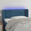 VidaXL LED Headboard Bedroom Furniture Single Bed Accessory Headboard Bed Frame Interior Dark Blue 3123410