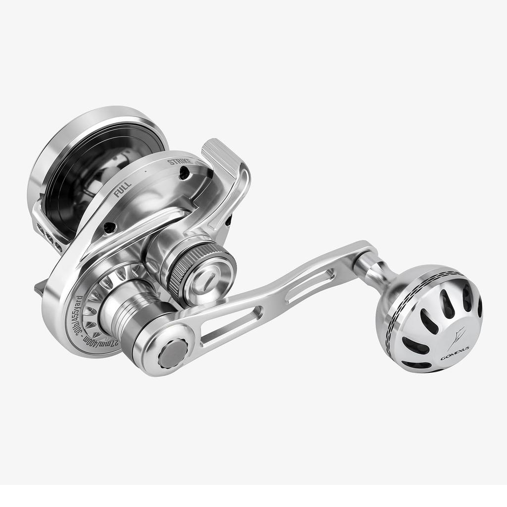 Gomexus LS20 Reel for Shore Boat for Big Fish Such As Stone Sea Power Bait Reel Gear Ratio Maximum Drag 11kg Weight 424g Double-shaft Jigging,