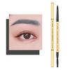 0.1g Triangle Eyebrow Pencil Waterproof Time-saving Safe Square Gold Color Tube Beauty Brow Pencil for Girl
