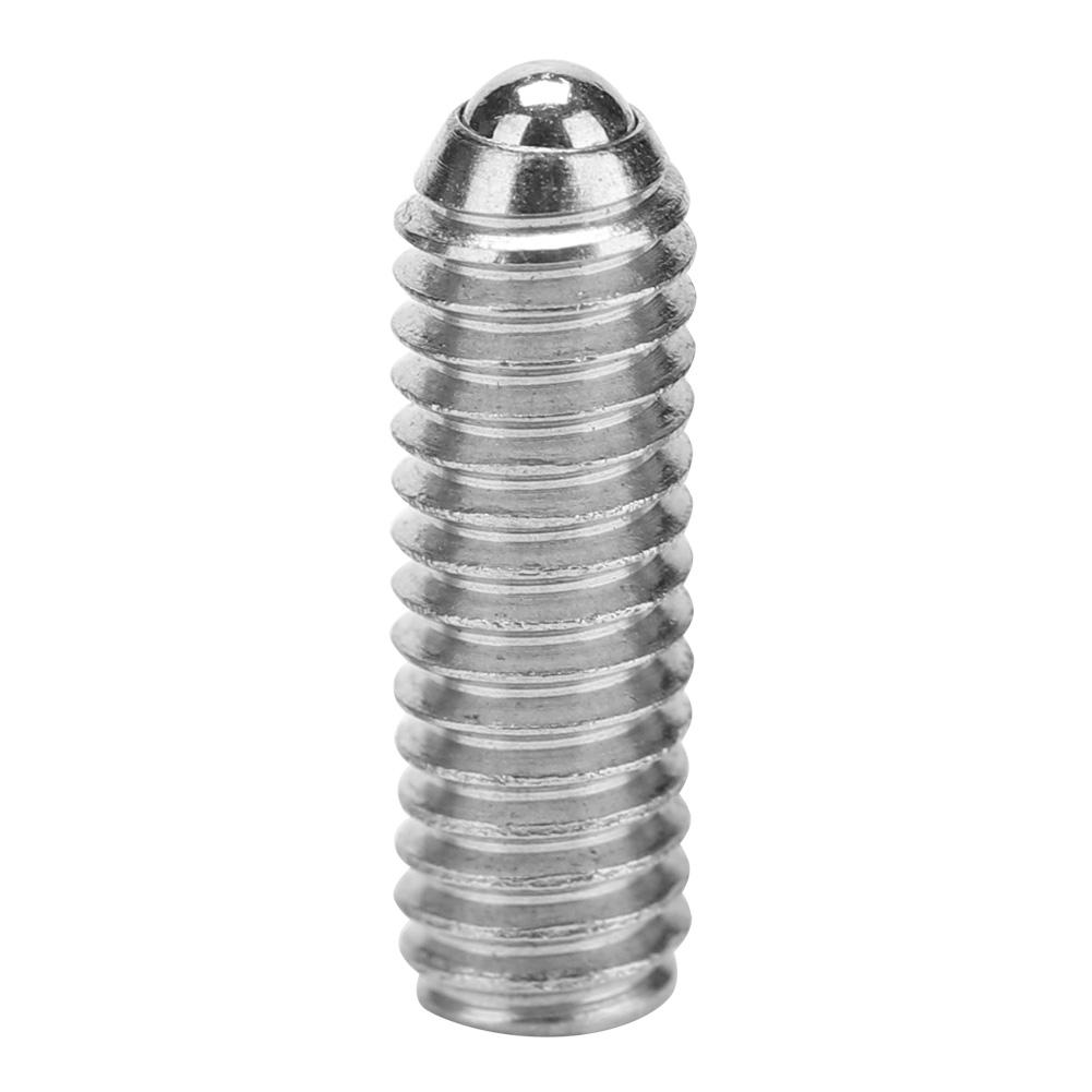 Steel Spring Ball Plunger Hex Bolt Socket Fixing Screws Positioning Bead (M6*12, 20pcs)