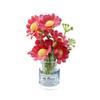 Mini Flower Vase Car Dashboard Decor Cute Center Console Accessory with Adhesive Realistic Micro-Landscape
