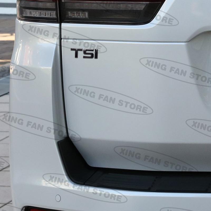 Auto Styling TSI Emblem Car Rear Trunk Badge Decal Body Sticker For Skoda Octavia 3 2 Superb Karoq Fabia Yeti Kamiq Accessories nlvg96