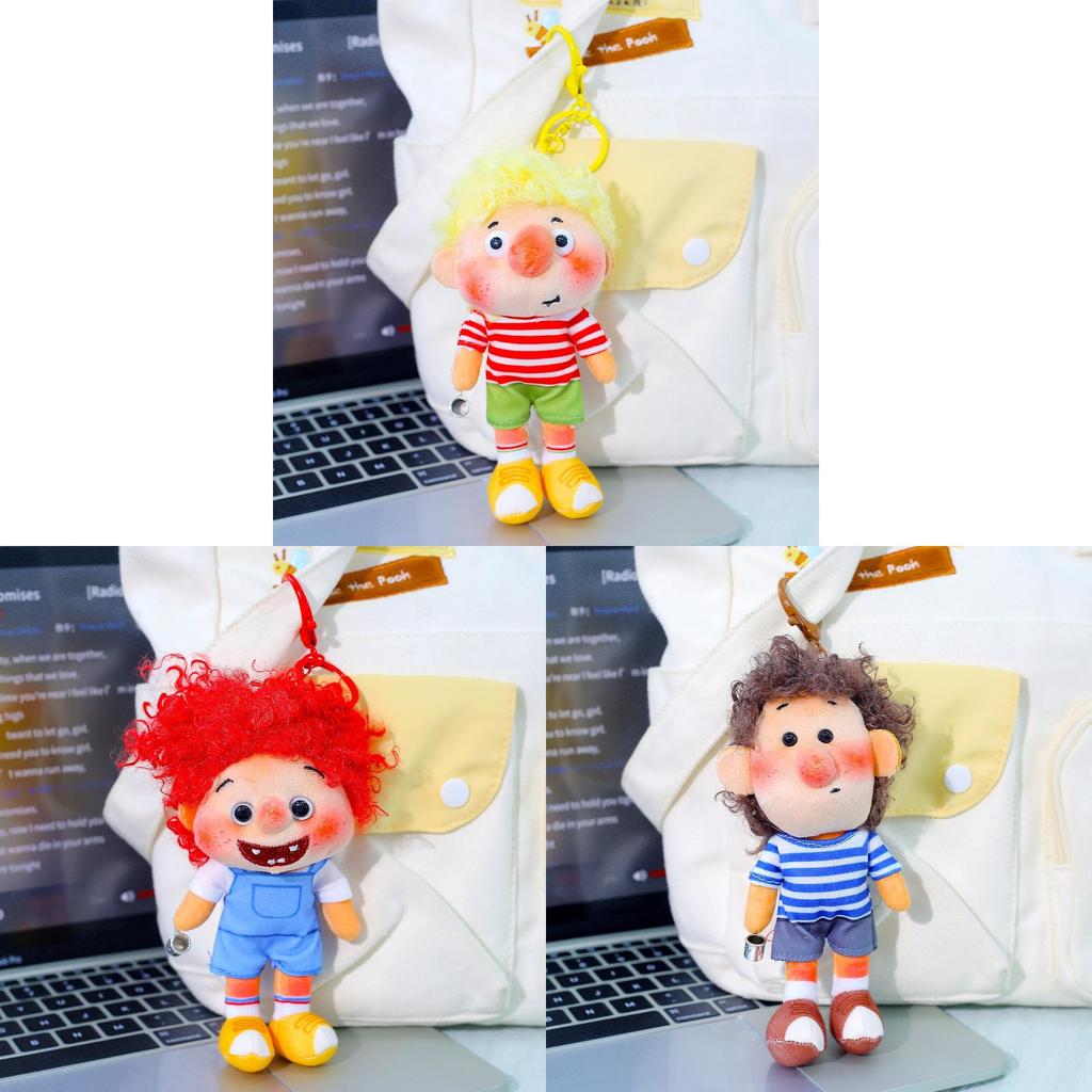 Plush Keychain Framed Small Freckled Character With Soft Polyester Filling For Gift And Decoration