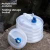 Portable Folding Bucket: Outdoor Picnic & Car Use, Large Capacity, Telescopic & Self-Driving Water Storage Bucket