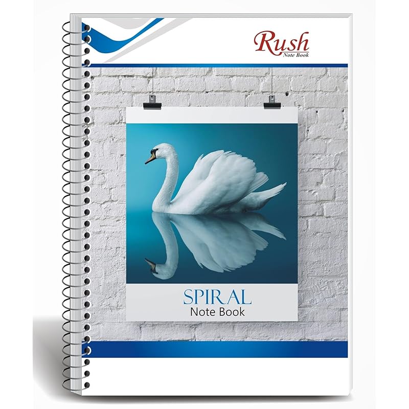 RUSH NOTE BOOKS Semi Rough A4 Spiral Notebook Ruled 400 Pages Notebook | Rough Notebooks 400 Pages Cheap | A4 Size Spira
