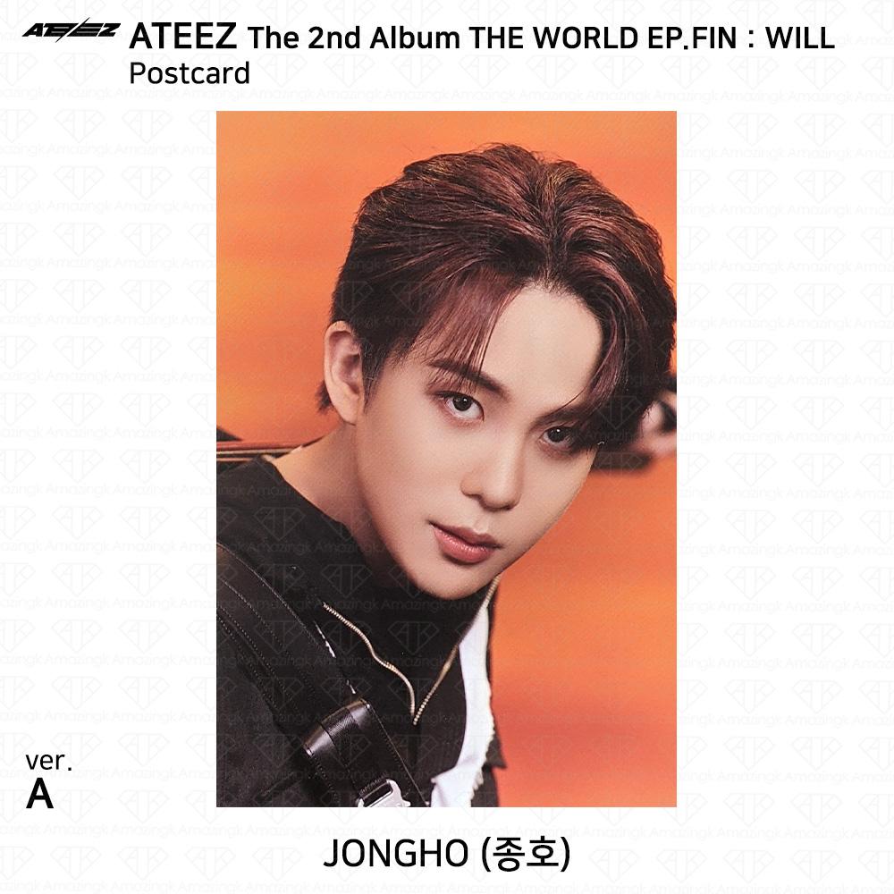 ATEEZ 2-й альбом WORLD EP.FIN WILL Открытка KPOP K-POP