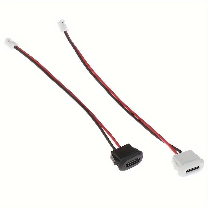 5PCS USB 2.0 Direct Pressure Welded Wire Type Mother Lamp Toy Charging Port Table Lamp Precision Instrument Charging Port