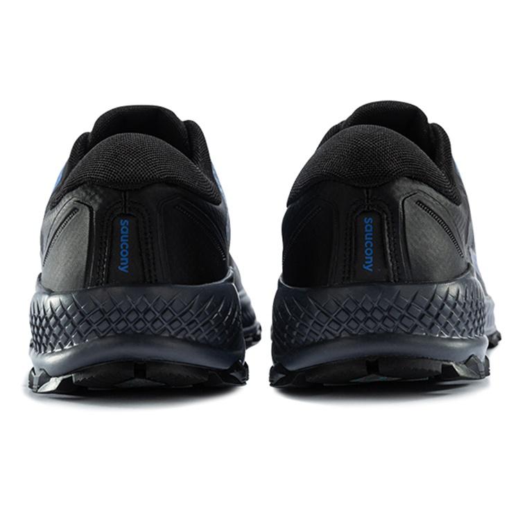 SAUCONY Тканевая Амортизация Устойчивая к истиранию Дышащая Поддержка Низкие Кроссовки для бега Мужские Черно-синий S20541-2