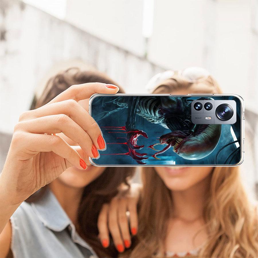 КРУТОЙ A-Инопланетянин Ксеноморф Чехол для Телефона Для Redmi Note 15 Pro 5G 14 13 12 Pro Plus 11 11T 11E 11S 10 Pro 10S 9 9S Чехол Сотовый Прозрачный с