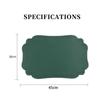 Faux Leather Coffee Place Mat Solid Color Heat Resistant Mat New Place Mat  Outdoor Indoor