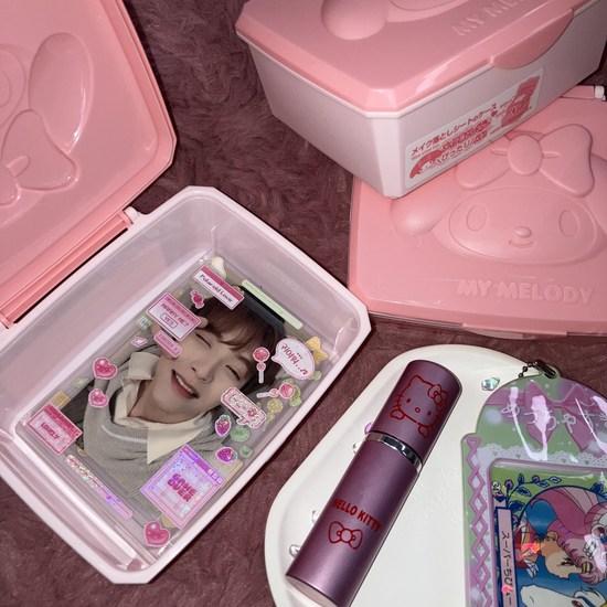 Sanrio 2 Types My Melody Hello Kitty Storage Box, Small Box, Top Loader Storage Box, Accessory Storage Box, Wet Tissue Case