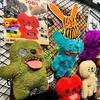 Ugly Cute Big Tooth Monster Plush Doll Pendant Funny Quirky Keychain Toy Soft Stuffed Animal Bag Charm Gift