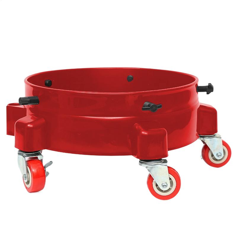 Car Wash Bucket Roller Bucket Cart Rolling Bucket Dolly 360 Swivel Bucket Storage Tray With Wheels For Car Wash Tools Accessory