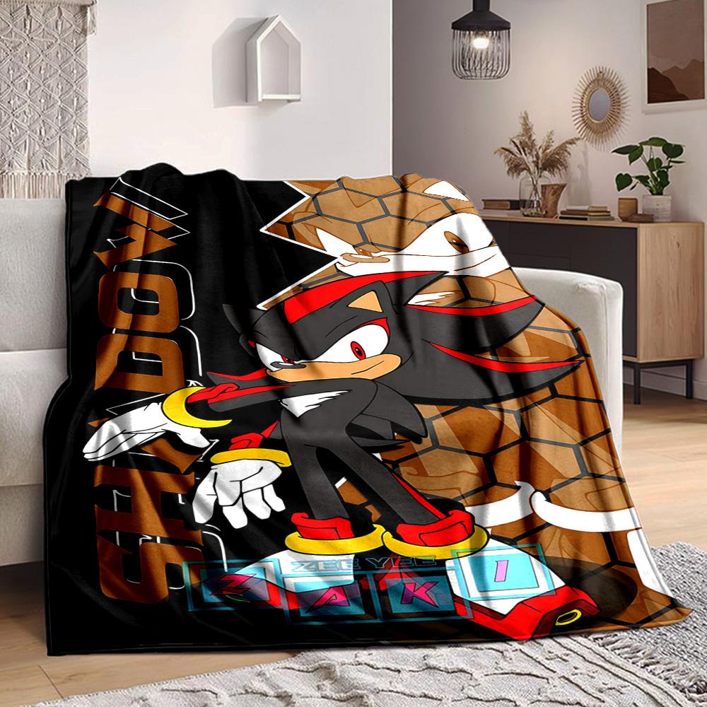 1pc Shadow Sonic Flannel Blanket, Soft Skin Friendly with Digital Printing, Various Sizes Available for Family, Friends, Birthday