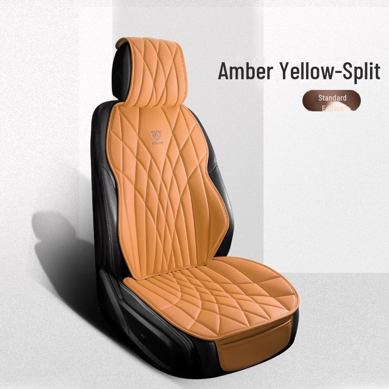 Универсальный комплект подушек для автомобильного сиденья из дышащей кожи наппа - 3 предмета, всесезонный, перфорированный, чехол для заднего сиденья, однокомпонентная подушка для маленького автомобиля