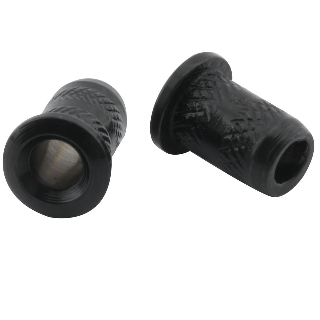 Musiclily Pro 4mm Steel Top Mount Guitar String Black of Bushings, (Set 6)