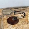 Magnifying Glass with Wooden Stand Movable Lens, Customize Handmade Nautical Desk Decor Magnifying Glass, Map Reader